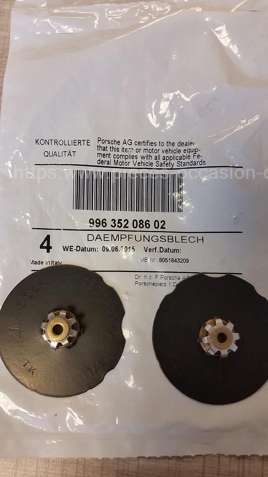 Plaquette anti-bruit Porsche 